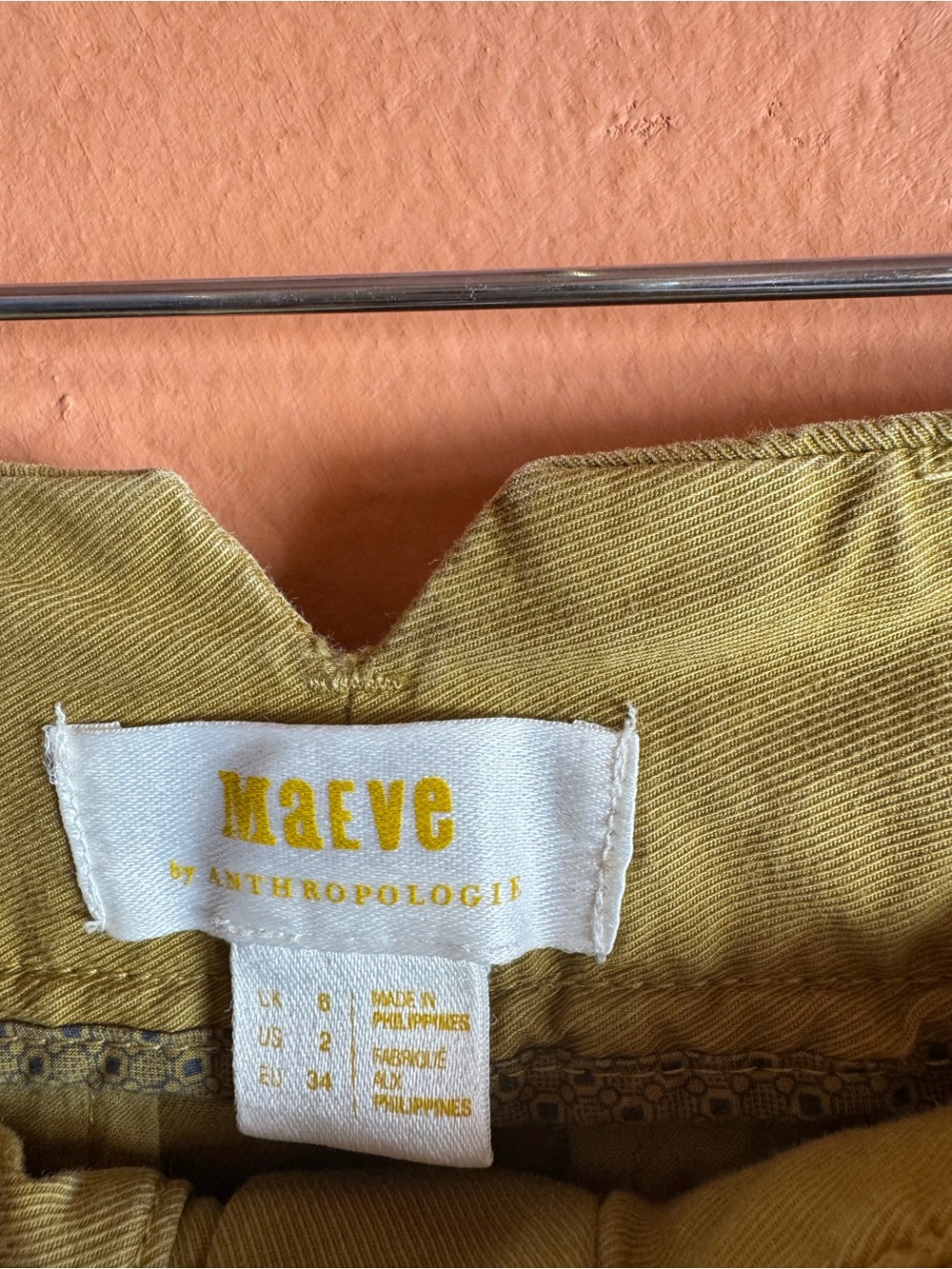 Maeve Anthropologie Olive Wide Leg Pants Pleated High Rise Size 2 - Picture 4 of 10